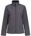 RG139 Womens' Zip Neck Microfleece Seal Grey colour image